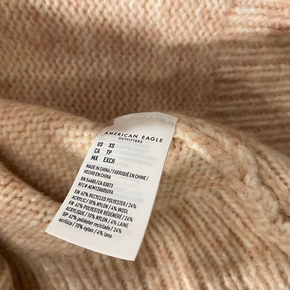 AE Fair Isle Mockneck sweater Sz XS - Picture 5 of 5